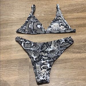 S snakeskin bikini never worn
